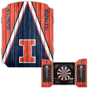 Illinois Fighting Illini Dartboard Cabinet