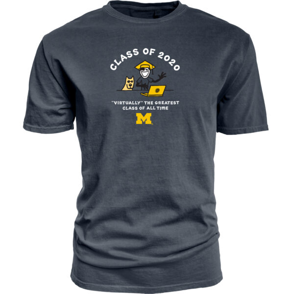 Women's Life is Good Navy Michigan Wolverines Jackie Graduation Class of 2020 T-Shirt