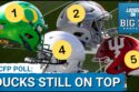 CFP POLL: Oregon Still #1! Ohio State, Penn State, Indiana in Top 5