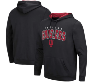 Indiana Hoosiers Colosseum Resistance Pullover Hoodie - Black