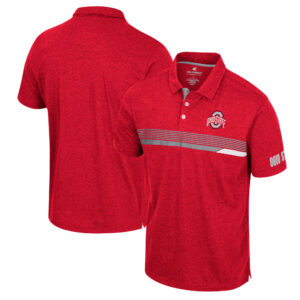 Men's Colosseum Scarlet Ohio State Buckeyes No Problemo Polo
