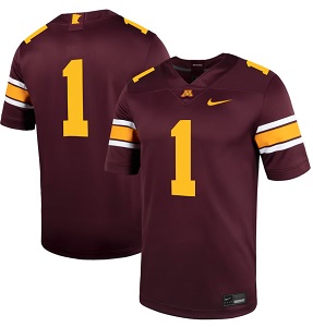 #1 Minnesota Golden Gophers Nike Untouchable Football Jersey – Maroon